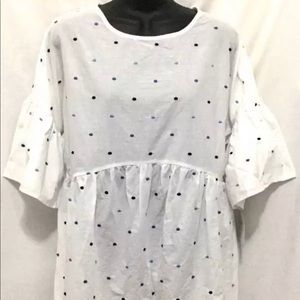Polka dot maternity top